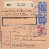 BiZone Paketkarte 1948: Kröhstorf über Haidenburg Nach Ödenstockach - Cartas & Documentos