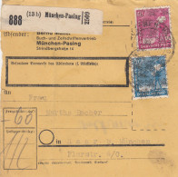 BiZone Paketkarte 1948: München-Pasing Nach Haar, Selbstbucher - Lettres & Documents