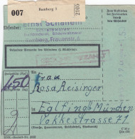 BiZone Paketkarte 1948: Bamberg Nach Eglfing, Besonderes Formular - Covers & Documents