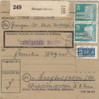 BiZone Paketkarte 1948: Giengen Nach Berchtesgaden, Notopfer - Cartas & Documentos