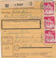 BiZone Paketkarte 1948: Geigant Nach Post Haar - Cartas & Documentos