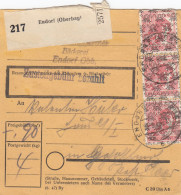 BiZone Paketkarte 1948: Bäckerei Endorf Nach Gräfeling Post Haar - Lettres & Documents