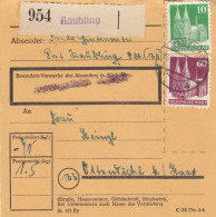 BiZone Paketkarte 1948: Raubling Nach Ottendichl - Lettres & Documents