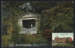 AK Eutin, Denkmal Im Schlossgarte, Grosshzgl. Schloss  - Eutin