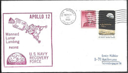 US Space Cover 1969. "Apollo 12" Recovery USS Hornet - United States