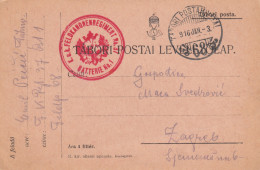 2x Tabori Postai Levelezolap FPNr. 68 Nach Zagreb - Storia Postale