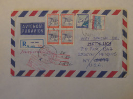 YUGOSLAVIA AIRMAIL  REGISTERED COVER  TO UNITED STATES 1992 - Sonstige & Ohne Zuordnung