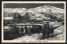 Cartolina Sull` Etna, Caserma Della Milizia Forestale  - Altri & Non Classificati