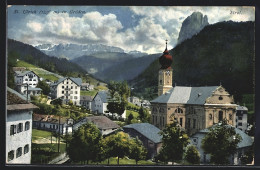 Cartolina St. Ulrich In Gröden, Partie An Der Kirche  - Andere & Zonder Classificatie