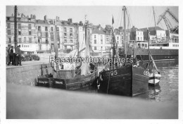 2 Petites PHOTOS  DIEPPE 1953 PORT PONT A BASCULE - Dieppe