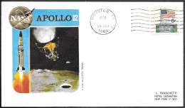 US Space Cover 1969. "Apollo 12" Lunar Lift-Off. Houston - United States