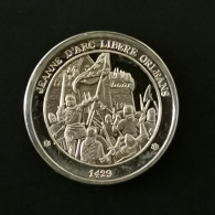 MEDAILLE ARGENT PETIT MODULE 13mm 1.7G JEANNE D'ARC LIBERE ORLEANS - Autres & Non Classés