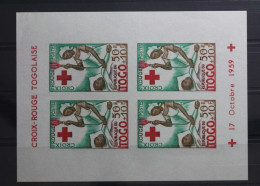 Togo Block 4 Mit 270 Postfrisch Rotes Kreuz #TV233 - Sonstige & Ohne Zuordnung