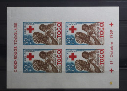Togo Block 3 Mit 269 Postfrisch Rotes Kreuz #TV232 - Sonstige & Ohne Zuordnung