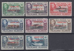 Falkland Islands Dependencies (FID) Graham Land 1944 8v ** Mnh (59814) - Zuid-Georgia