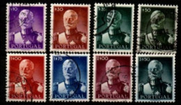 PORTUGAL  -   1945.  Y&T N° 663 à 670 Oblitérés.  Série Complète.  Président Carmona - Used Stamps
