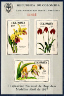 Kolumbien Block 27 Postfrisch Orchideen #HX253 - Colombie