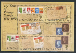 Singapur 594-597, Block 26 Postfrisch 150 Jahre Briefmarke #JK929 - Singapur (1959-...)