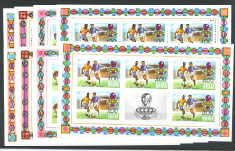 Ghana Kleinbogen 581-584 B+C Postfrisch Fußball #JK570 - Ghana (1957-...)