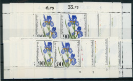 Berlin 650-53 Postfrisch Alle 4 Ecken, Form Nr. 2, Blumen #HK593 - Autres & Non Classés