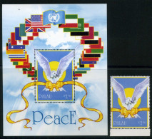 Palau 473 + Bl 10 Postfrisch Frieden #IT591 - Palau