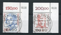 Bund 1497-1498 KBWZ Gestempelt Weiden #IY198 - Used Stamps