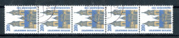 Bund Rollenmarken 5er Streifen 1665 R I Gestempelt Nr. 205 #JM370 - Andere & Zonder Classificatie