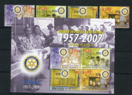 Papua Neuguinea 1260-1263, Block 46 Postfrisch Rotary #JK985 - Papouasie-Nouvelle-Guinée