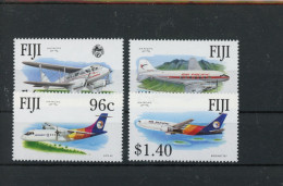 Fidschi Inseln 648-51 Postfrisch Flugzeug #JK829 - Cook