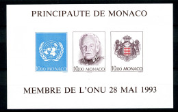Monaco Block 60 U Postfrisch Ungezähnt Adel #IV186 - Other & Unclassified