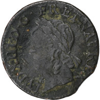 France, Louis XIII, Double Tournois, 1643, Corbeil, Cuivre, TB+, Gadoury:12 - 1610-1643 Luis XIII El Justo