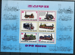 Nordkorea Block 147 Postfrisch Eisenbahn #IM105 - Korea (Nord-)