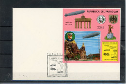 Paraguay Block 299 Zeppelin Ersttagesbrief/FDC #JL295 - Paraguay