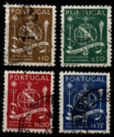 PORTUGAL  -   1945.  Y&T N° 671 à 674 Oblitérés.  Série Complète.  Ecole Navale - Oblitérés