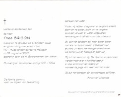 Bidprentjes Oud Korea Strijders 2 - BRISON Theo ° Brussel + Heusden En AELBRECHT Lodewijk ° Nederename + Roeselare - Religion &  Esoterik