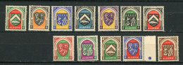 ALGERIE (RF) - ARMOIRIES  - N° Yt 254/265** - Unused Stamps