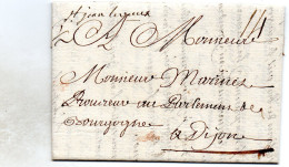 Ain - LAC (11/11/1767) Marque Manuscrite (Lenain 1) St Jean Le Vieux - 1701-1800: Voorlopers XVIII