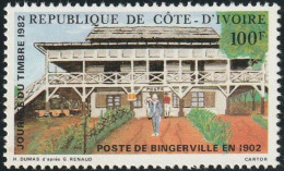 THEMATIC  STAMP DAY:  BINGERVILLE POST IN 1902   -  COTE D'IVOIRE - Dag Van De Postzegel