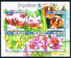 Bloc Sheet  Fleurs Orchidées Flowers Orchids  Neuf  MNH **   Guine Bissau 2015 - Orchids