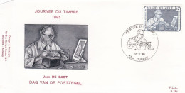 Belgique FDC 1985 2169 Journée Du Timbre Dag Van De Postzegel Graveur Jean De Bast Ougrée - 1981-1990