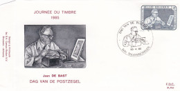 Belgique FDC 1985 2169 Journée Du Timbre Graveur Jean De Bast Maasmechelen - 1981-1990