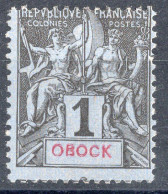 OBOCK Timbre-poste N°32* Neuf Décentré Cote : 4€00 - Unused Stamps