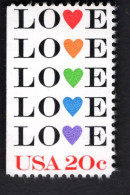 2029985117 1983 SCOTT 2072 (XX) POSTFRIS MINT NEVER HINGED  - LOVE  STAMP LEFT IMPERFORATED - Unused Stamps