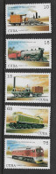 CUBA 1997 TRAINS YVERT N°3682/3686 NEUF MNH** - Eisenbahnen