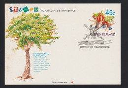 Entier Carte 45 Cts  Cachet Spécial De NZ Army . 150 Ans . 1995 - Interi Postali