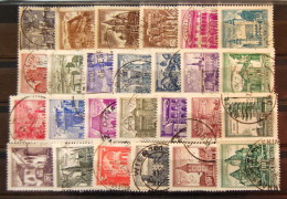 Autriche Austria  - 26 Stamps  "Architectural Monuments " All Differents Used - Collections