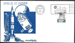 US Space Cover 1969. "Apollo 12" Launch. KSC - Etats-Unis
