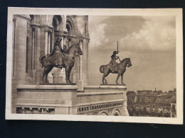 Paris - Statue équestre De Saint Louis Et De Sainte Jeanne D'Arc De La Basilique Sacré Coeur De Montmartre - 75 - Sacré-Coeur