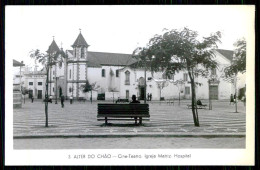 ALTER DO CHÃO - TEATRO - Cine-Teatro . Igreja Matriz. Hospital. ( Ed. J. N. Barros Nº 3)   Carte Postale - Portalegre