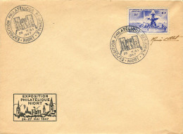 Exposition Philatélique Régionale De Niort - 24 / 27 Mai 1947 - Commemorative Postmarks